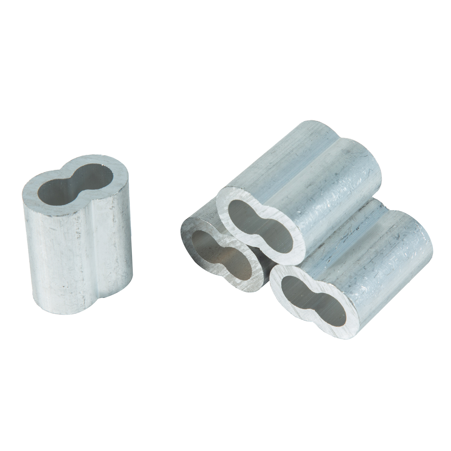 Стальной трос Алюминиевая втулка 8-образная алюминиевая пряжка Зажим для стального троса Алюминиевая втулка с двойным отверстием