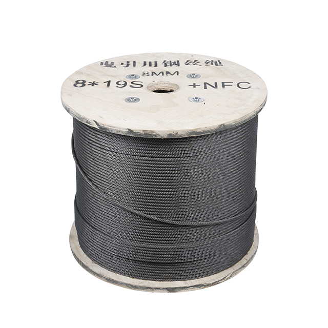 8X19S+FC Стальной трос для лифта Неоцинкованный стальной трос 8 мм