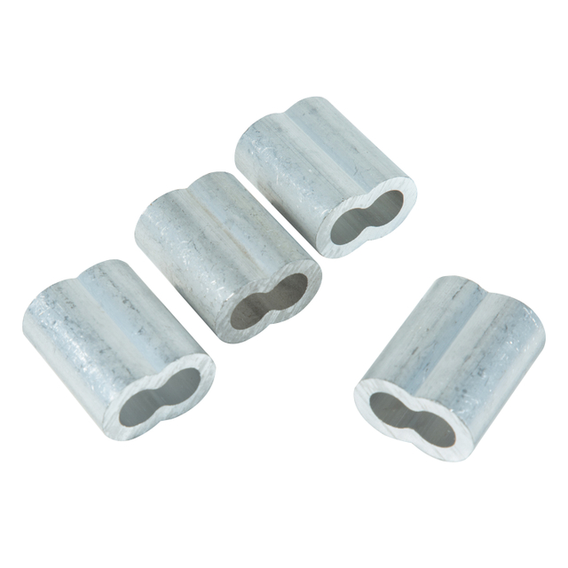 Стальной трос Алюминиевая втулка 8-образная алюминиевая пряжка Зажим для стального троса Алюминиевая втулка с двойным отверстием