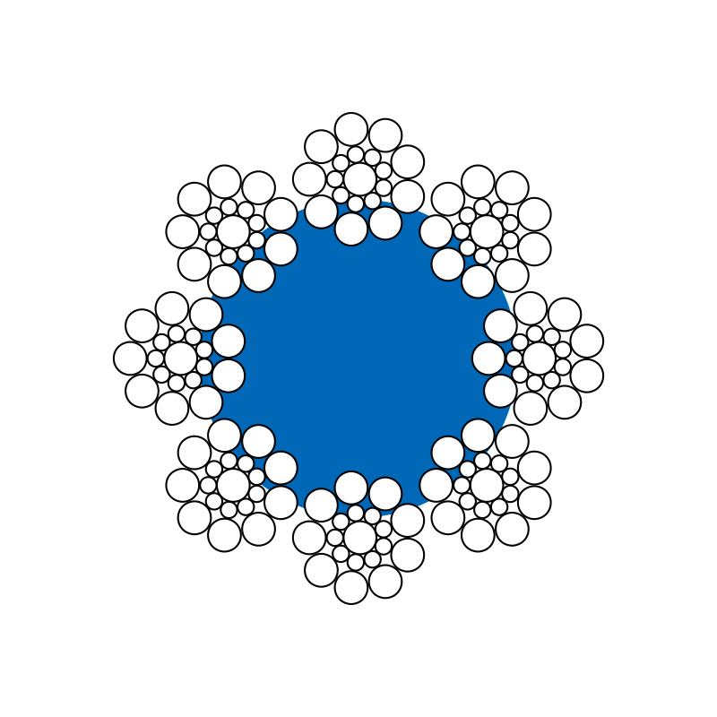 Стальной трос 8X19S+FC