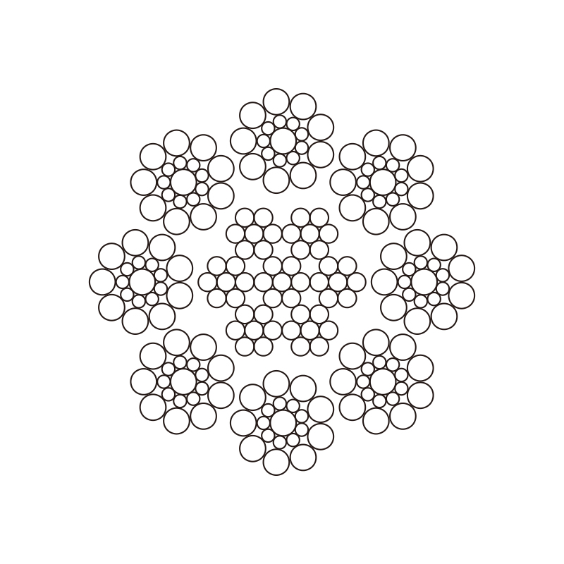 Стальной трос 8X19S+FC