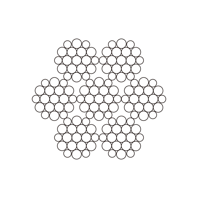 6X19W-WSC Стальной трос регулятора скорости 