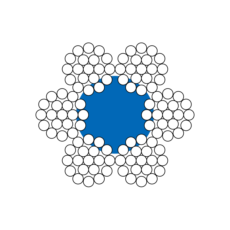 6X19M+FC 6X19M+IWRC стальной трос