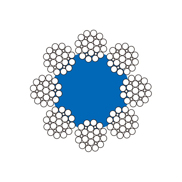 Стальной трос тяговой машины 8X25Fi-NFC 