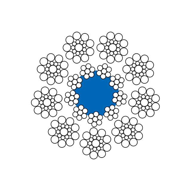  9X19S-CSC Стальной трос тяговой машины