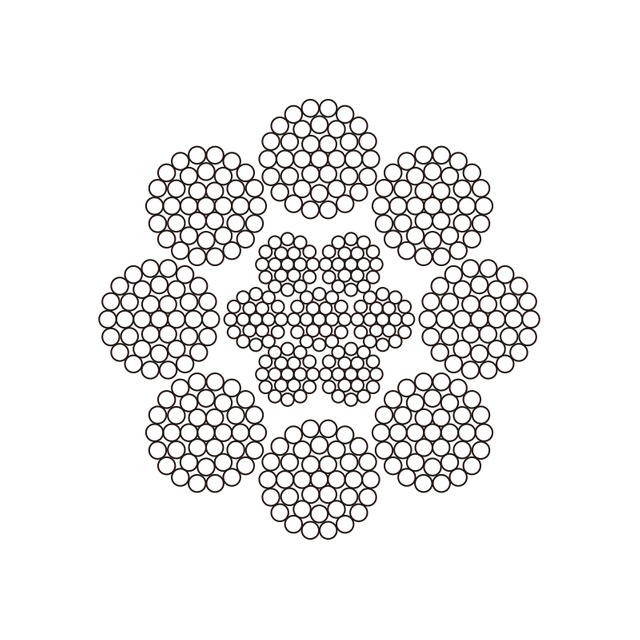 Стальной трос 8X37+FC