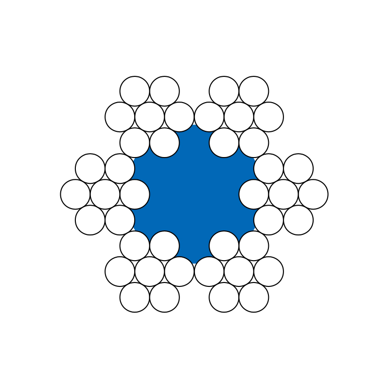 6X7+FC 6X7+IWS стальной трос