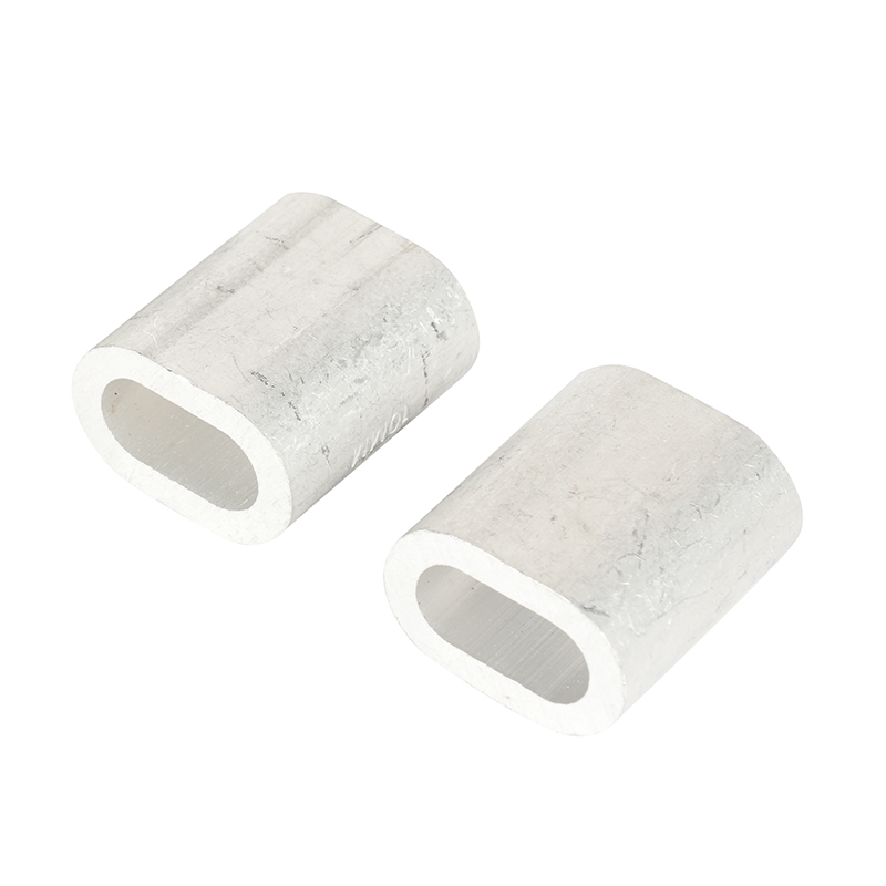  Такелажное оборудование DIN3093 Обжимная втулка для проволочного троса Овальный алюминиевый наконечник