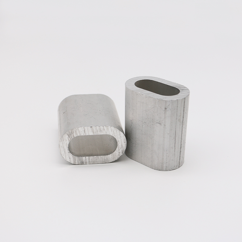  Такелажное оборудование DIN3093 Обжимная втулка для проволочного троса Овальный алюминиевый наконечник