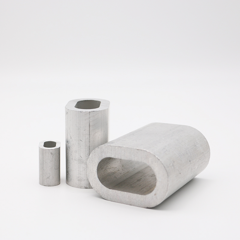  Такелажное оборудование DIN3093 Обжимная втулка для проволочного троса Овальный алюминиевый наконечник