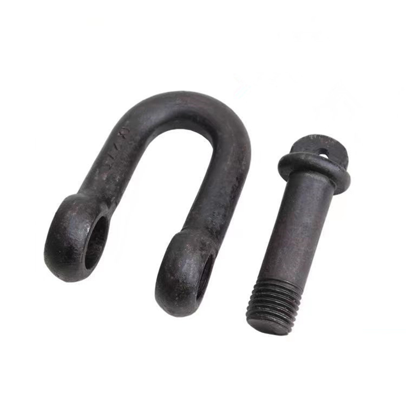 Соединительная скоба типа D, окрашенная в черный цвет, с винтовым штифтом