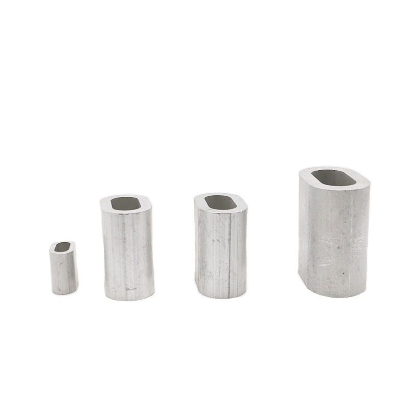  Такелажное оборудование DIN3093 Обжимная втулка для проволочного троса Овальный алюминиевый наконечник