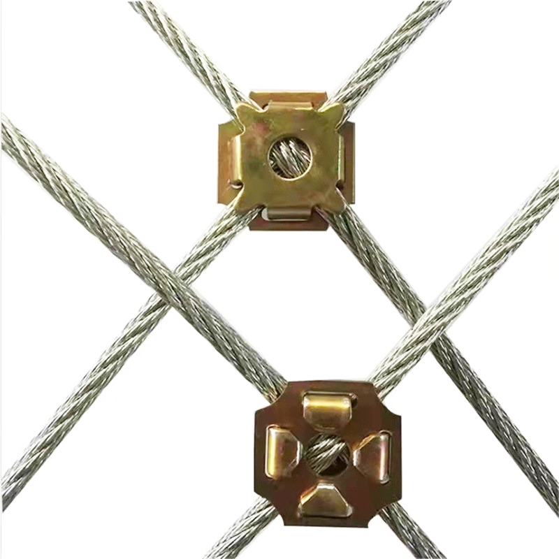 заводская цена оцинкованный стальной трос сетчатый зажим троса зажим сетки