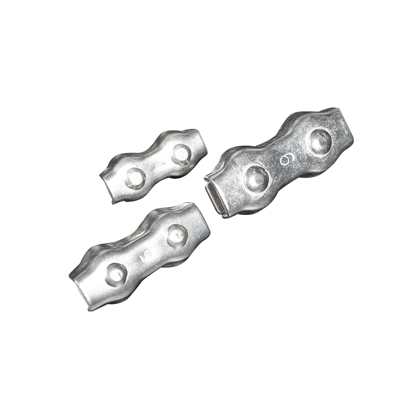 Дуплексные зажимы для троса из нержавеющей стали AISI304 Кабельные зажимы Двойные захваты Кабельные зажимы для стальных проводов