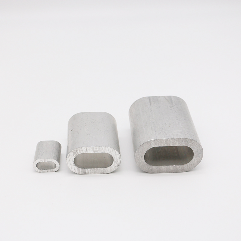  Такелажное оборудование DIN3093 Обжимная втулка для проволочного троса Овальный алюминиевый наконечник